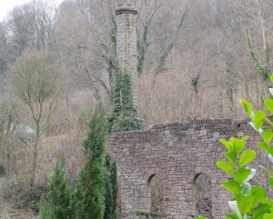 Ruin of old paper mill